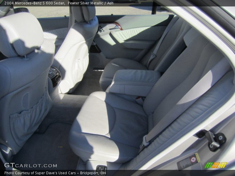 Rear Seat of 2004 S 600 Sedan