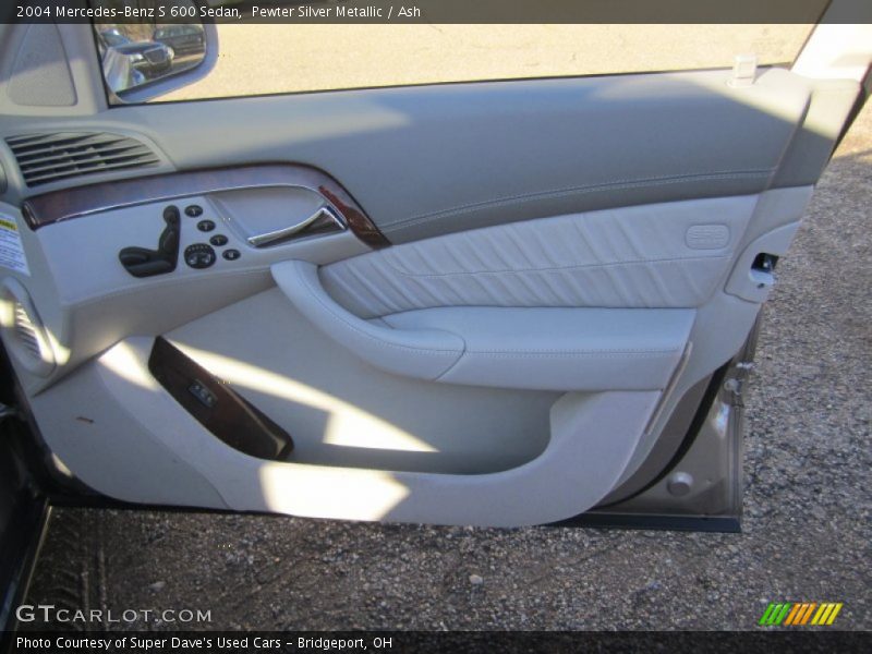 Pewter Silver Metallic / Ash 2004 Mercedes-Benz S 600 Sedan