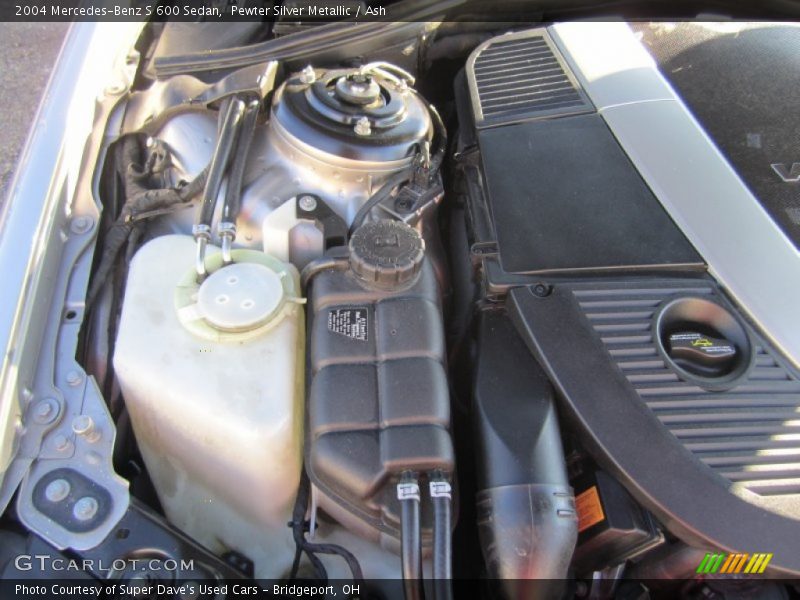  2004 S 600 Sedan Engine - 5.5 Liter Twin-Turbocharged SOHC 36-Valve V12