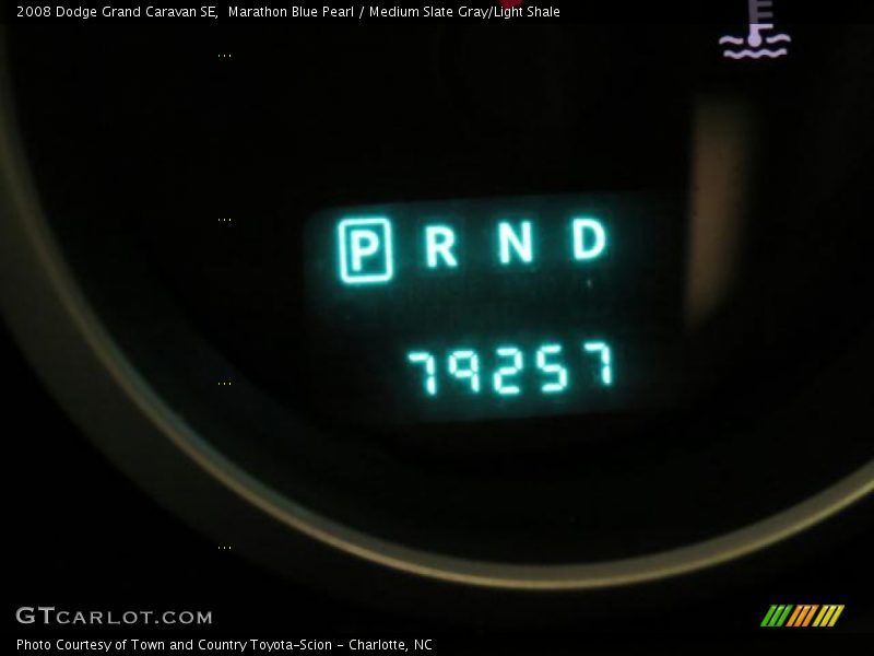 Marathon Blue Pearl / Medium Slate Gray/Light Shale 2008 Dodge Grand Caravan SE