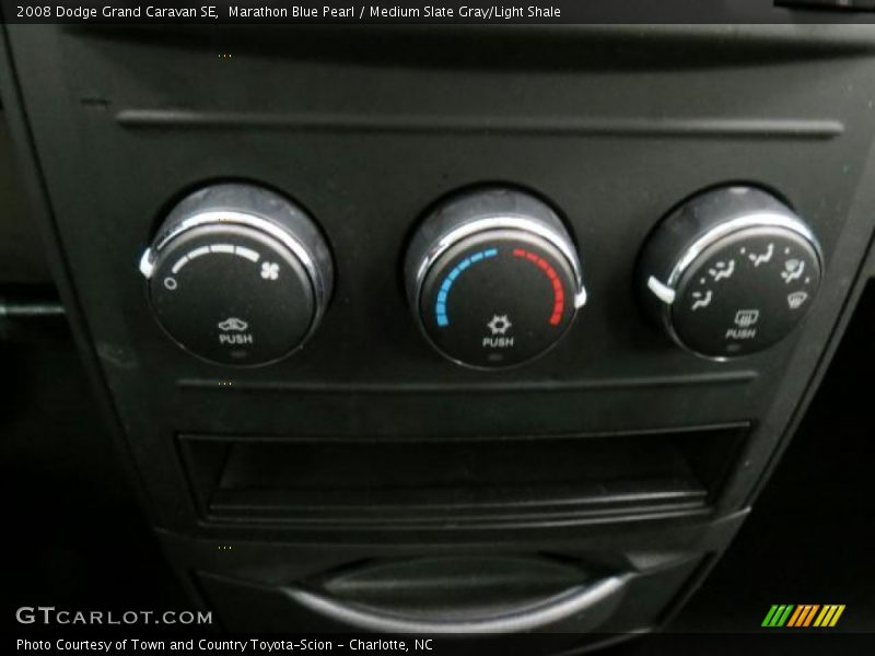 Marathon Blue Pearl / Medium Slate Gray/Light Shale 2008 Dodge Grand Caravan SE