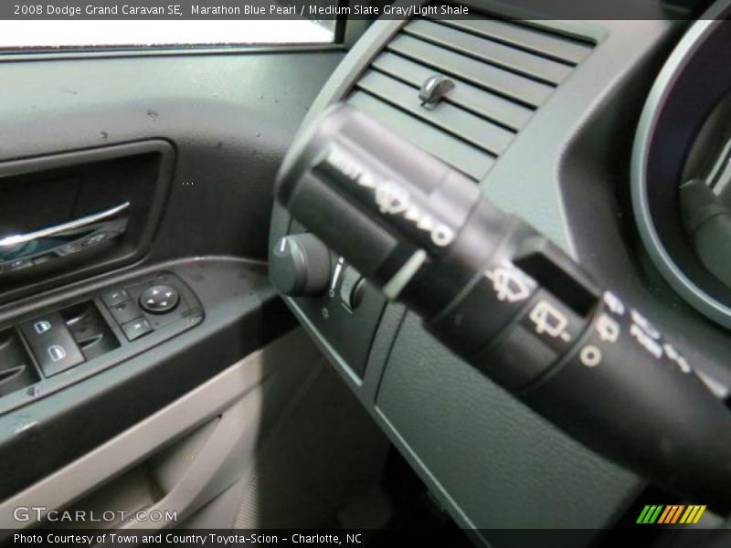 Marathon Blue Pearl / Medium Slate Gray/Light Shale 2008 Dodge Grand Caravan SE