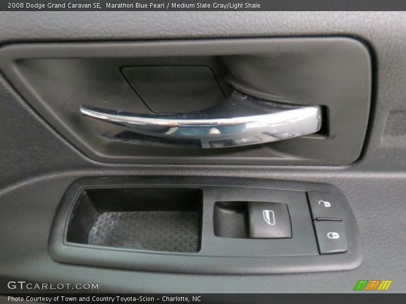 Marathon Blue Pearl / Medium Slate Gray/Light Shale 2008 Dodge Grand Caravan SE