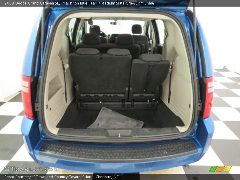 Marathon Blue Pearl / Medium Slate Gray/Light Shale 2008 Dodge Grand Caravan SE