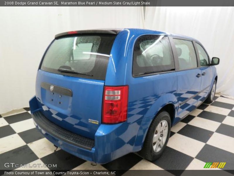 Marathon Blue Pearl / Medium Slate Gray/Light Shale 2008 Dodge Grand Caravan SE