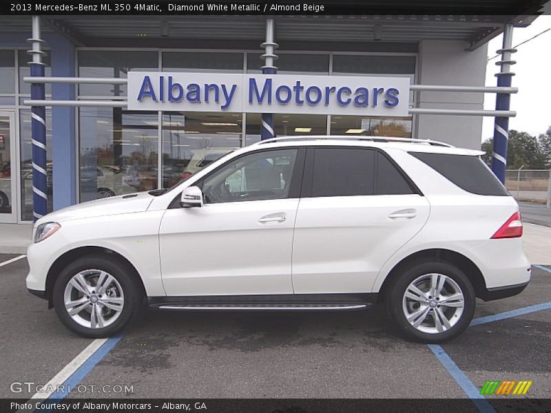 Diamond White Metallic / Almond Beige 2013 Mercedes-Benz ML 350 4Matic