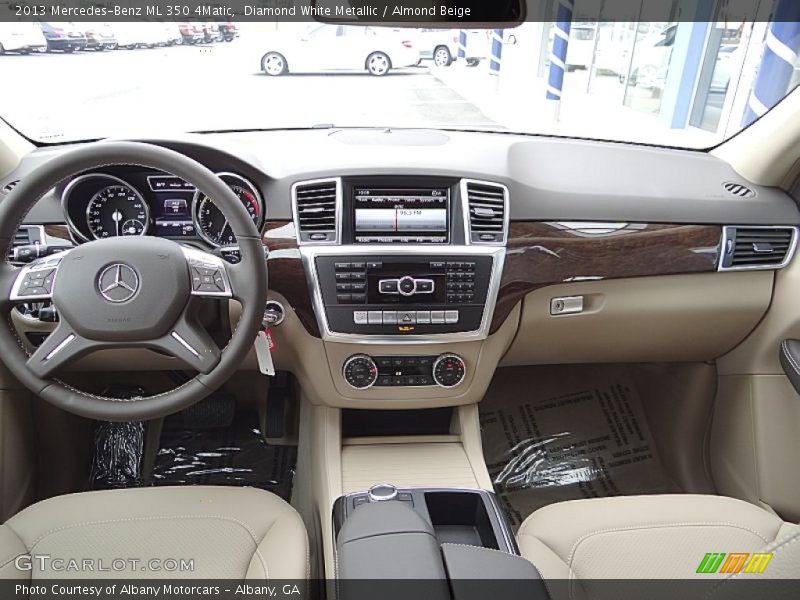 Diamond White Metallic / Almond Beige 2013 Mercedes-Benz ML 350 4Matic