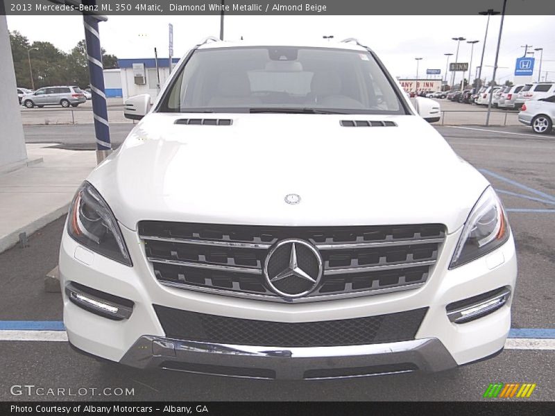Diamond White Metallic / Almond Beige 2013 Mercedes-Benz ML 350 4Matic