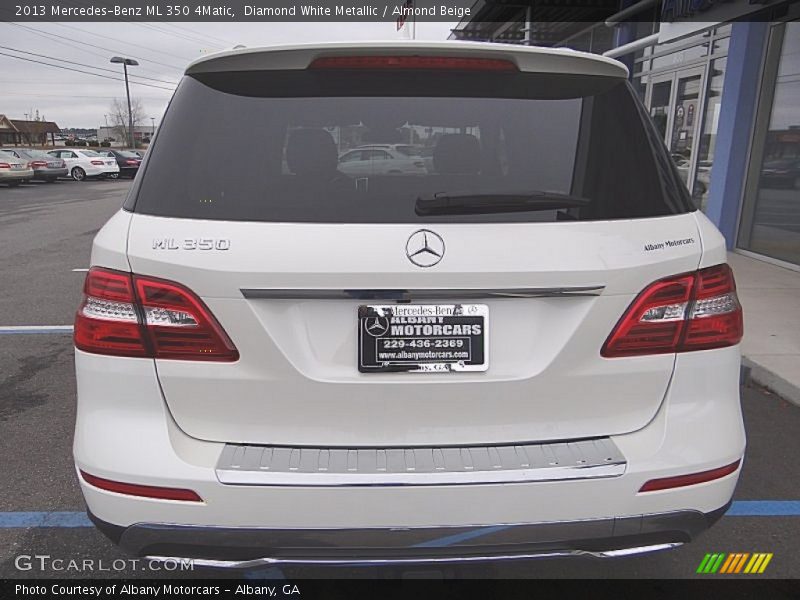 Diamond White Metallic / Almond Beige 2013 Mercedes-Benz ML 350 4Matic