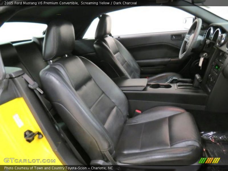Screaming Yellow / Dark Charcoal 2005 Ford Mustang V6 Premium Convertible