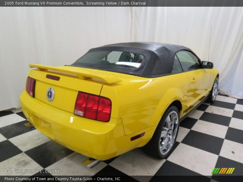 Screaming Yellow / Dark Charcoal 2005 Ford Mustang V6 Premium Convertible