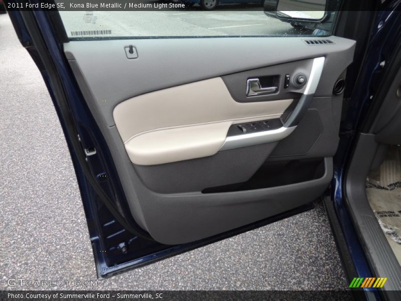 Kona Blue Metallic / Medium Light Stone 2011 Ford Edge SE