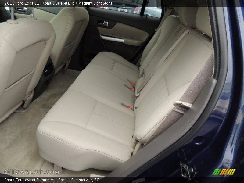 Kona Blue Metallic / Medium Light Stone 2011 Ford Edge SE