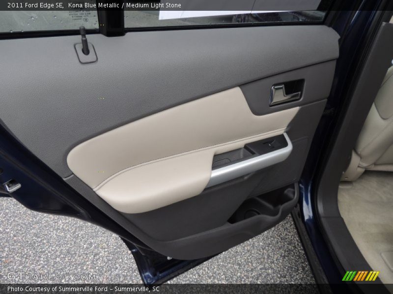 Kona Blue Metallic / Medium Light Stone 2011 Ford Edge SE
