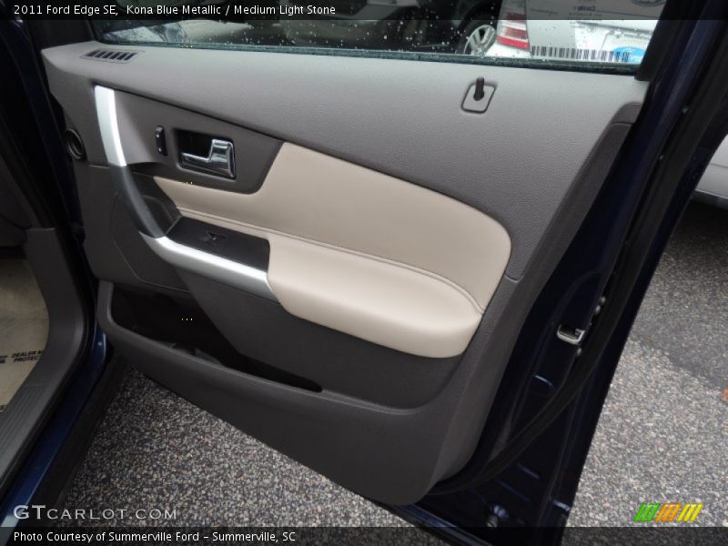 Kona Blue Metallic / Medium Light Stone 2011 Ford Edge SE