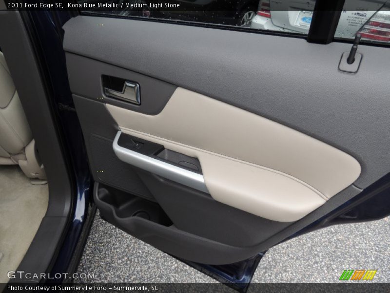 Kona Blue Metallic / Medium Light Stone 2011 Ford Edge SE