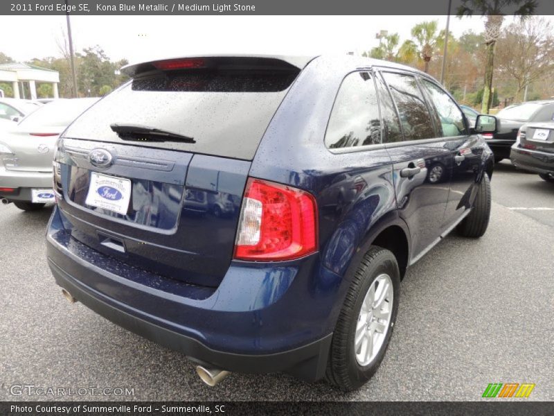 Kona Blue Metallic / Medium Light Stone 2011 Ford Edge SE