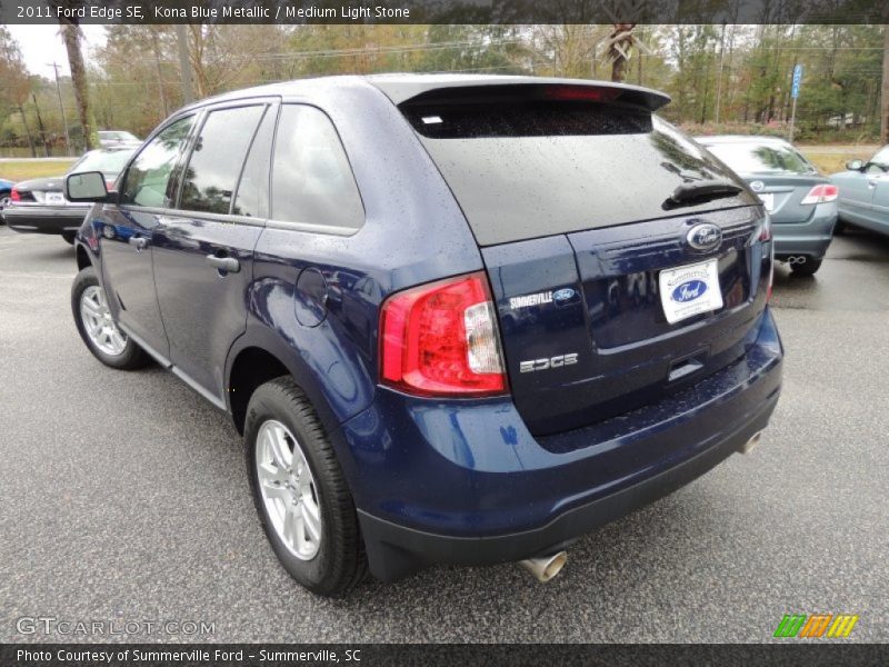 Kona Blue Metallic / Medium Light Stone 2011 Ford Edge SE