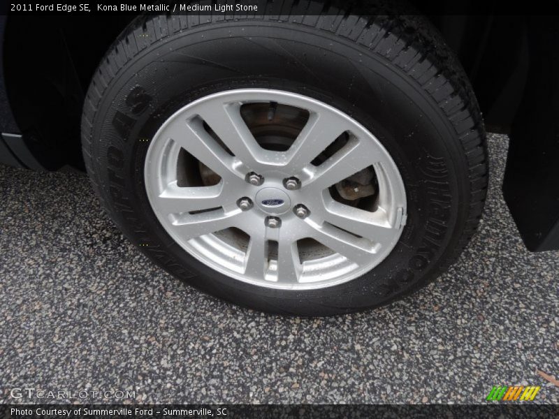 Kona Blue Metallic / Medium Light Stone 2011 Ford Edge SE