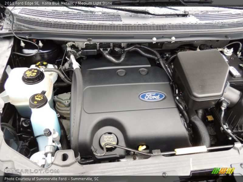 Kona Blue Metallic / Medium Light Stone 2011 Ford Edge SE