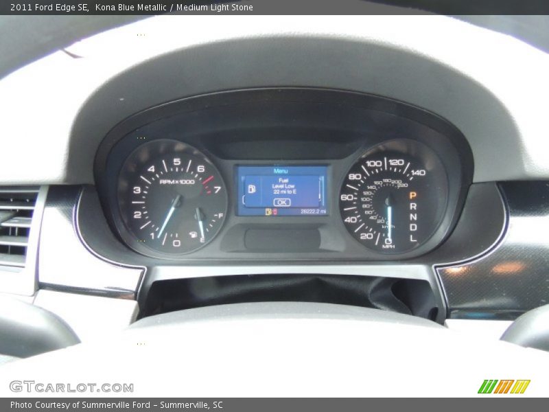 Kona Blue Metallic / Medium Light Stone 2011 Ford Edge SE