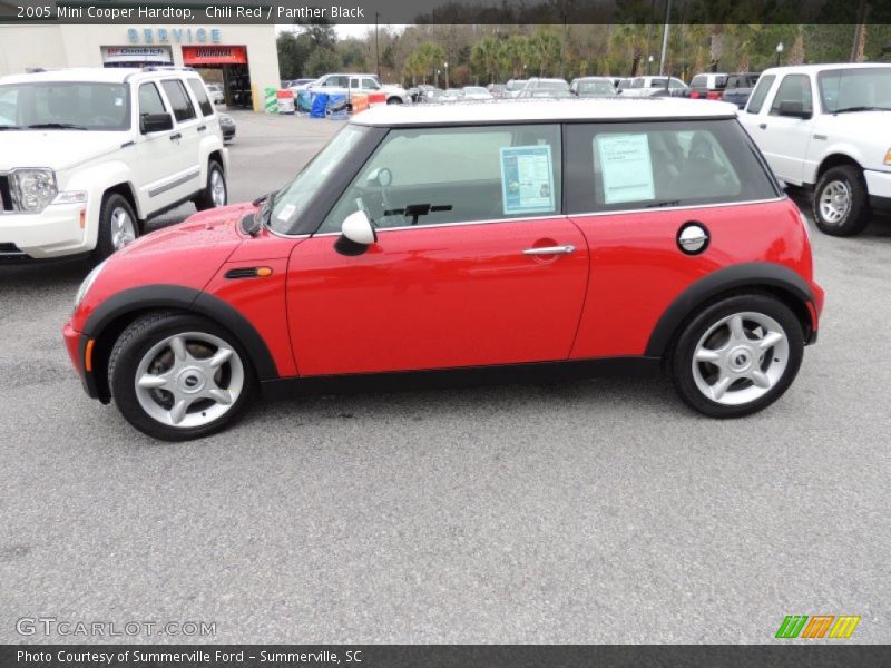 Chili Red / Panther Black 2005 Mini Cooper Hardtop