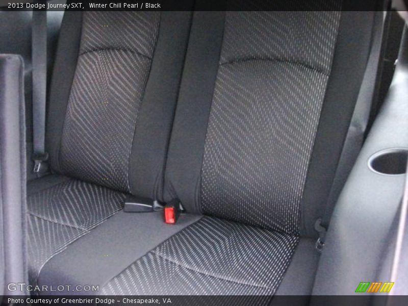 Winter Chill Pearl / Black 2013 Dodge Journey SXT
