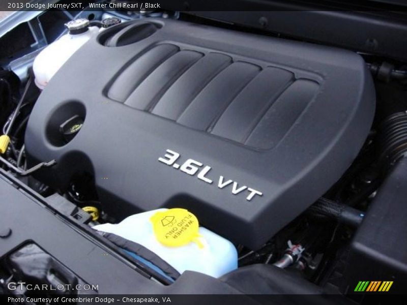 Winter Chill Pearl / Black 2013 Dodge Journey SXT