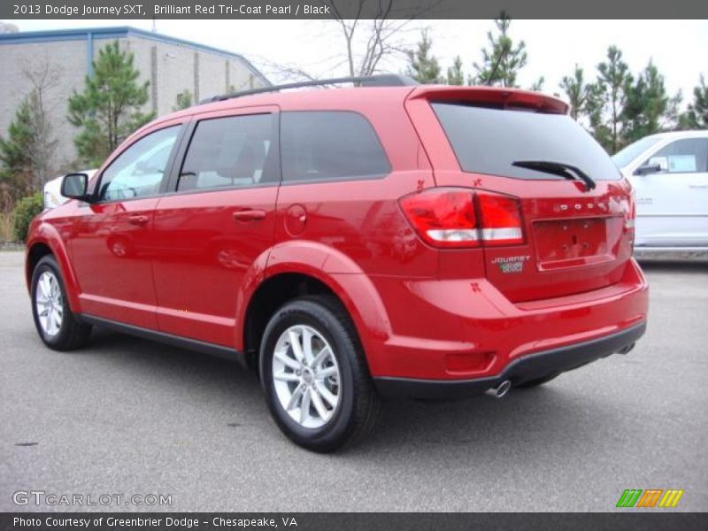 Brilliant Red Tri-Coat Pearl / Black 2013 Dodge Journey SXT