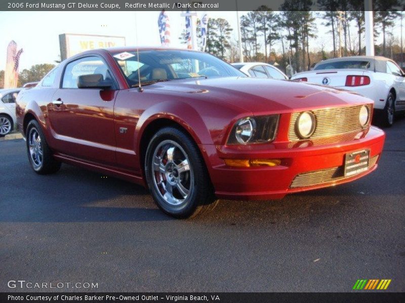 Redfire Metallic / Dark Charcoal 2006 Ford Mustang GT Deluxe Coupe