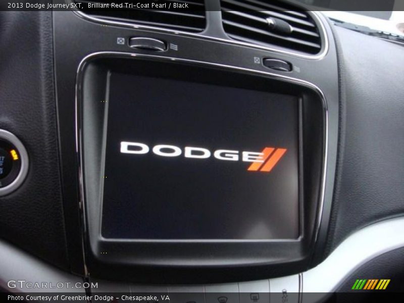 Brilliant Red Tri-Coat Pearl / Black 2013 Dodge Journey SXT