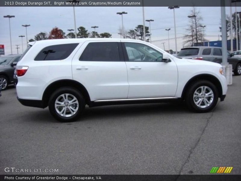 Bright White / Dark Graystone/Medium Graystone 2013 Dodge Durango SXT