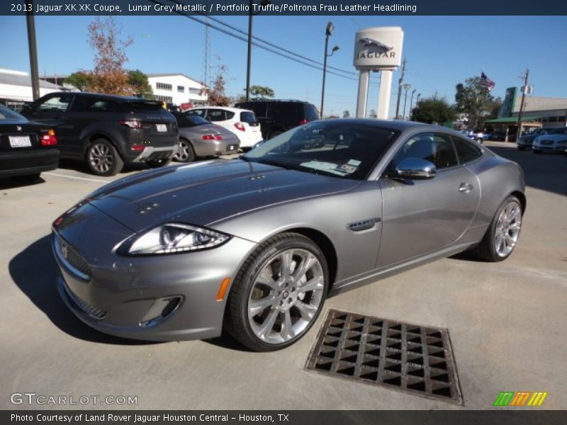 Lunar Grey Metallic / Portfolio Truffle/Poltrona Frau Leather Headlining 2013 Jaguar XK XK Coupe