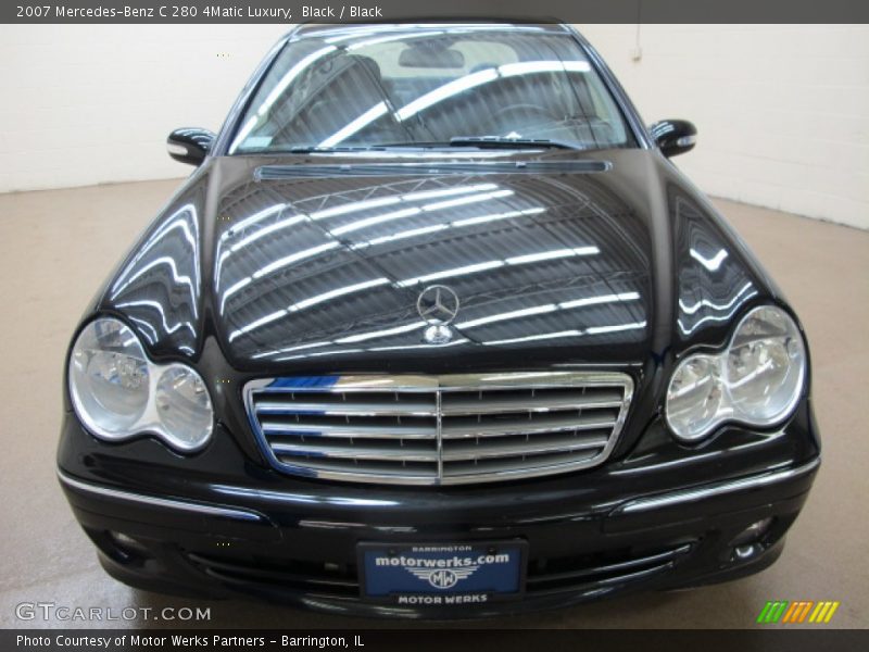 Black / Black 2007 Mercedes-Benz C 280 4Matic Luxury