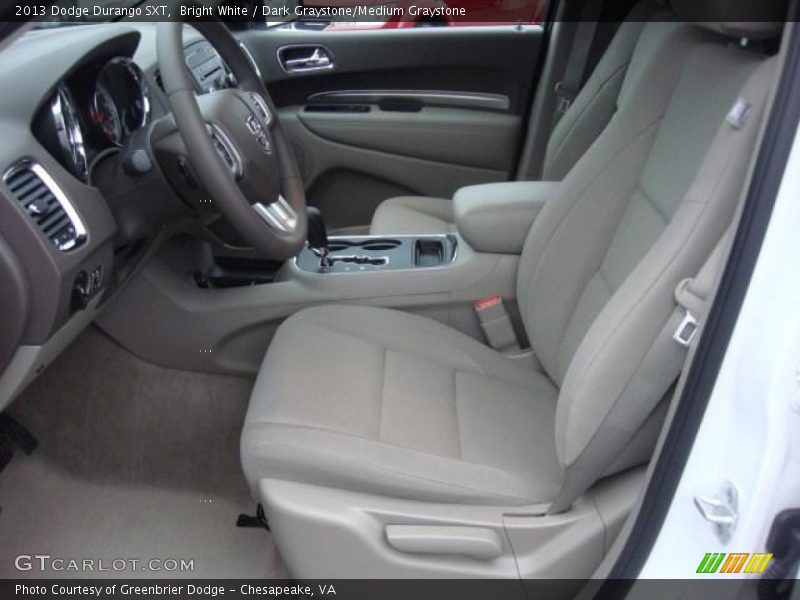 Bright White / Dark Graystone/Medium Graystone 2013 Dodge Durango SXT