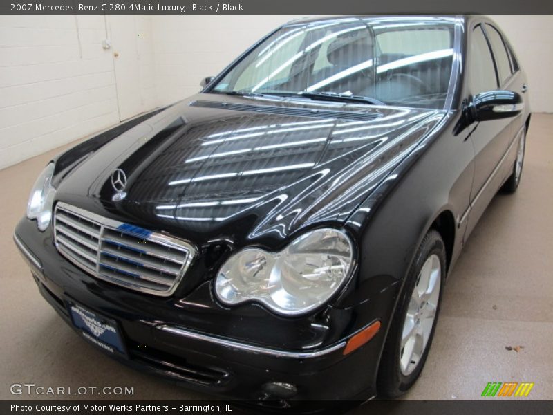 Black / Black 2007 Mercedes-Benz C 280 4Matic Luxury