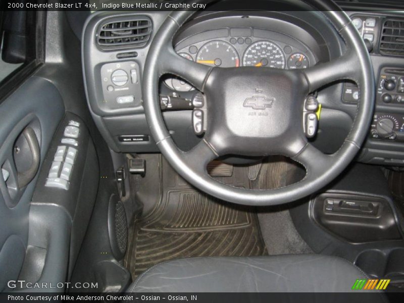 Indigo Blue Metallic / Graphite Gray 2000 Chevrolet Blazer LT 4x4