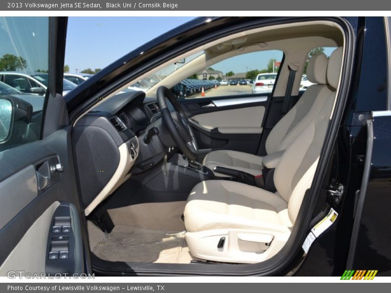 Black Uni / Cornsilk Beige 2013 Volkswagen Jetta SE Sedan