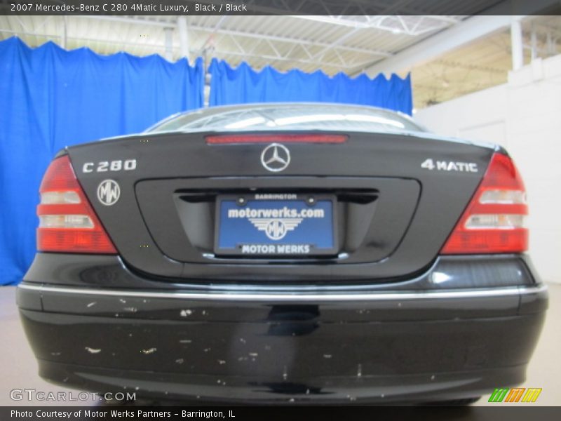 Black / Black 2007 Mercedes-Benz C 280 4Matic Luxury