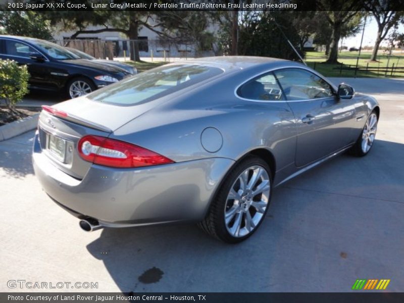 Lunar Grey Metallic / Portfolio Truffle/Poltrona Frau Leather Headlining 2013 Jaguar XK XK Coupe