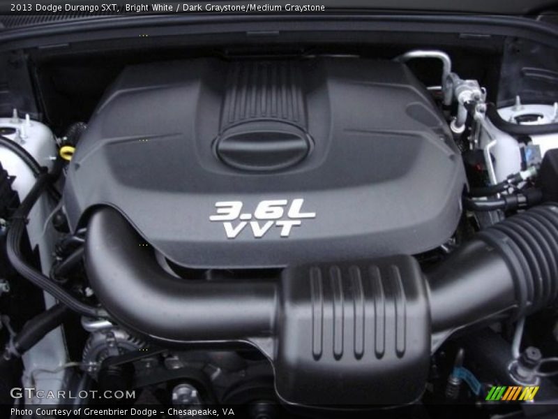 Bright White / Dark Graystone/Medium Graystone 2013 Dodge Durango SXT