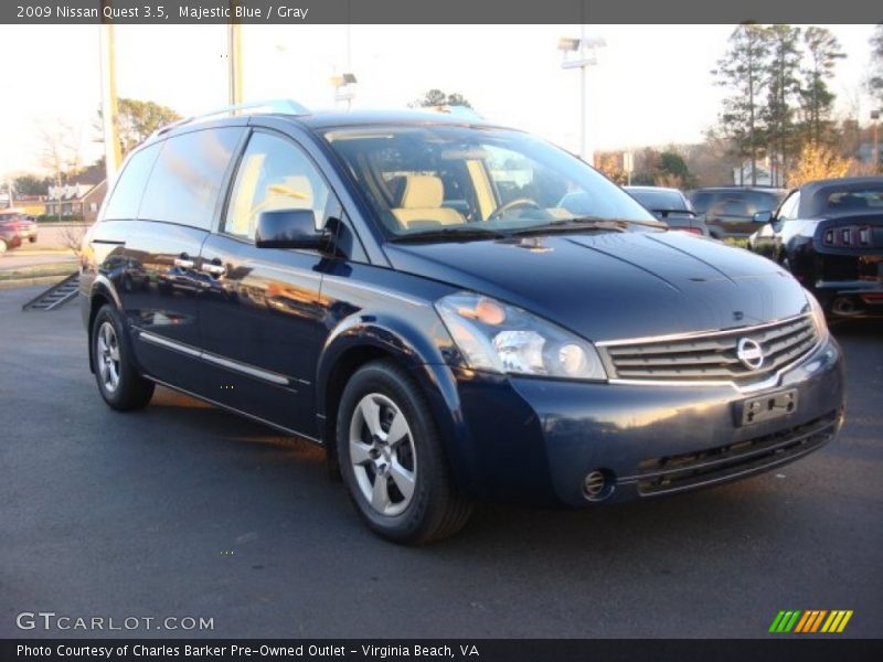 Majestic Blue / Gray 2009 Nissan Quest 3.5