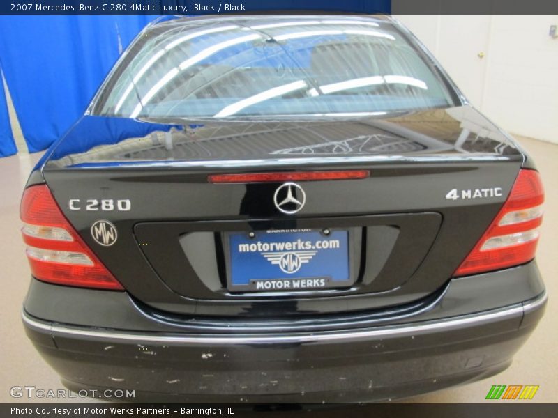 Black / Black 2007 Mercedes-Benz C 280 4Matic Luxury