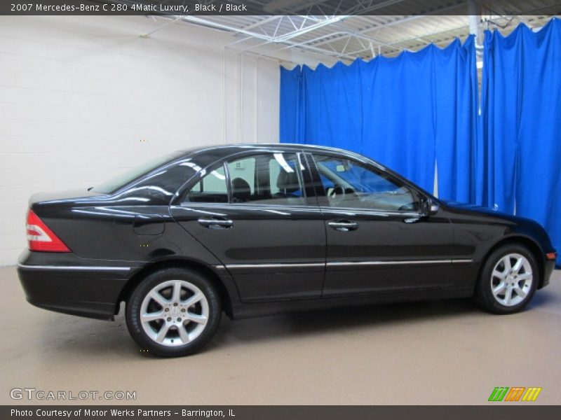 Black / Black 2007 Mercedes-Benz C 280 4Matic Luxury