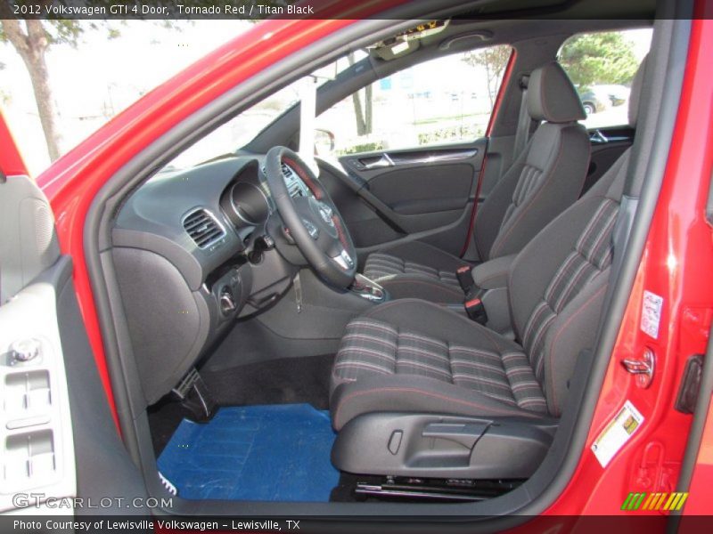 Tornado Red / Titan Black 2012 Volkswagen GTI 4 Door