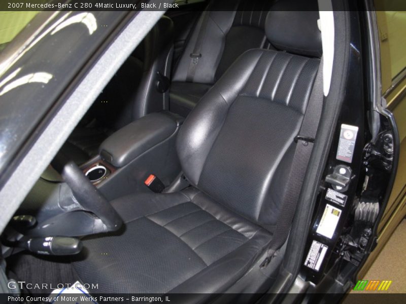Black / Black 2007 Mercedes-Benz C 280 4Matic Luxury
