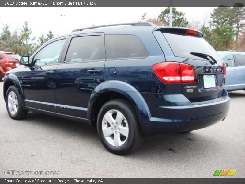 Fathom Blue Pearl / Black 2013 Dodge Journey SE