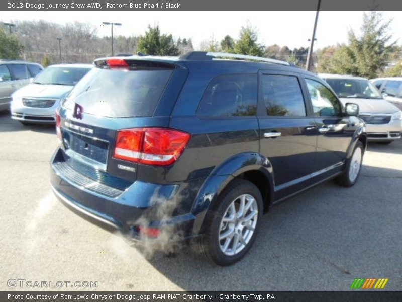 Fathom Blue Pearl / Black 2013 Dodge Journey Crew AWD