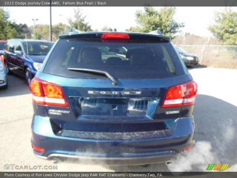 Fathom Blue Pearl / Black 2013 Dodge Journey Crew AWD