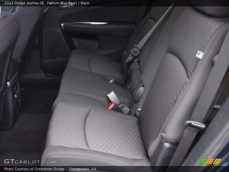 Fathom Blue Pearl / Black 2013 Dodge Journey SE